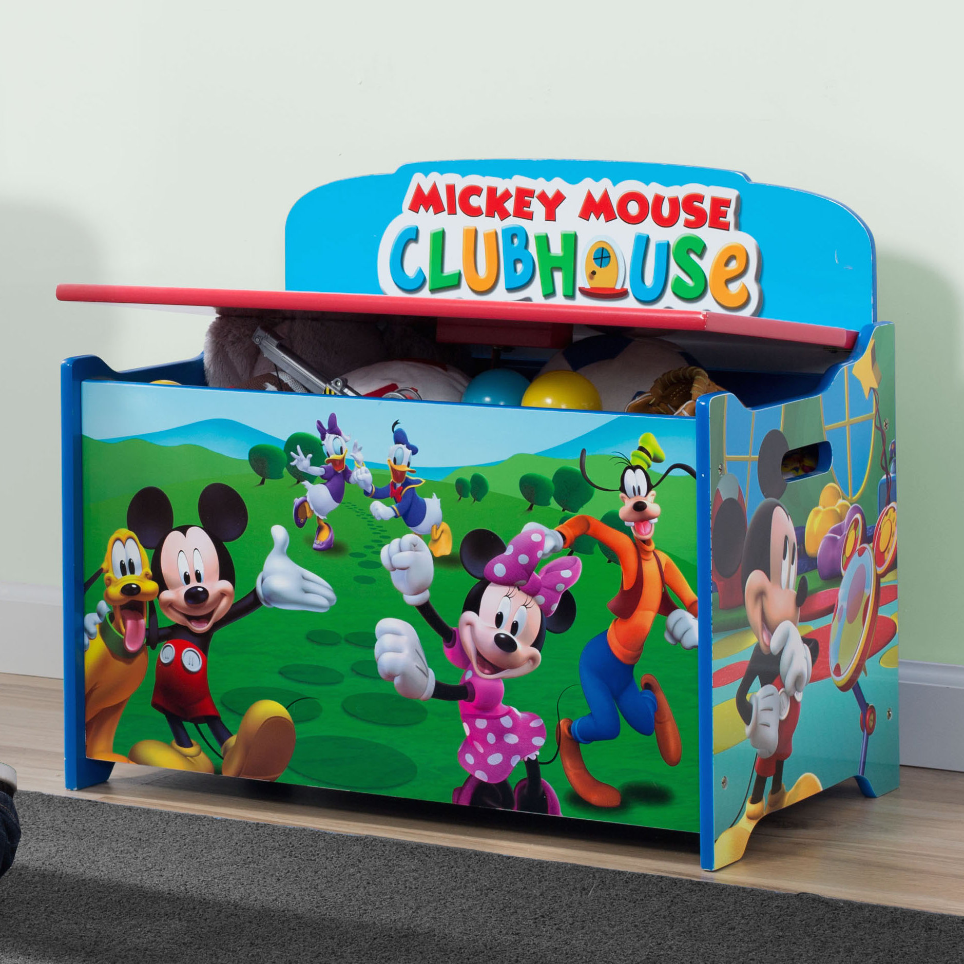 Delta Children Mickey Mouse Deluxe Toy Box & Reviews | Wayfair